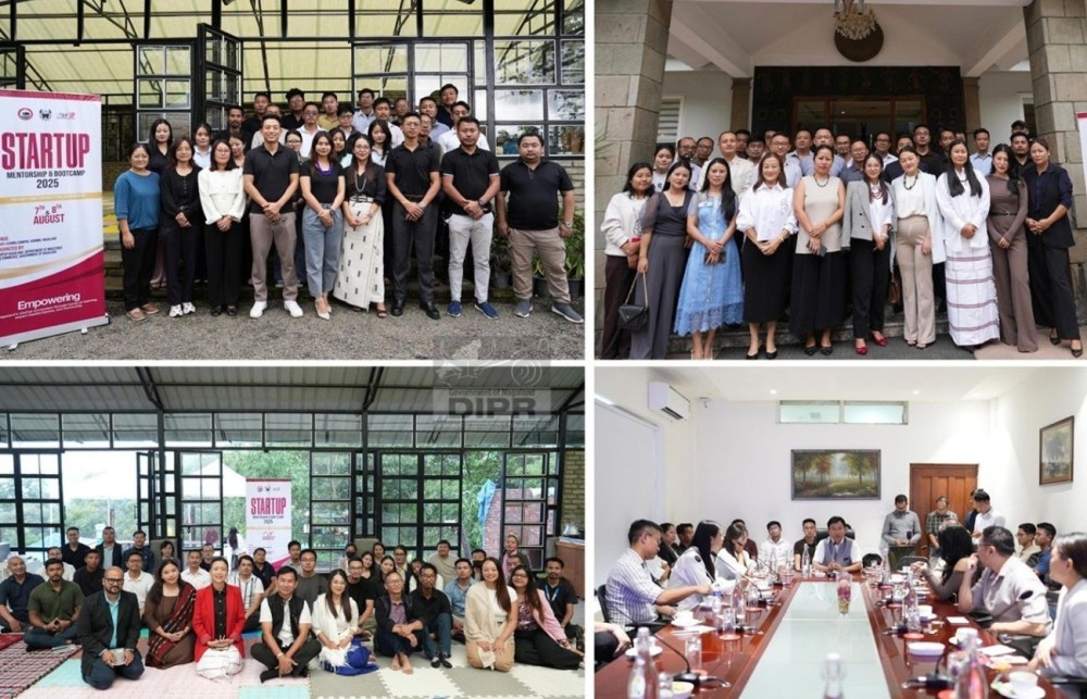 Officials and participants at the Nagaland’s startup ecosystem, a three-day programme connecting entrepreneurs, mentors, and High-Net-Worth Individuals, organised by Startup Nagaland in Kohima. (DIPR Photo)